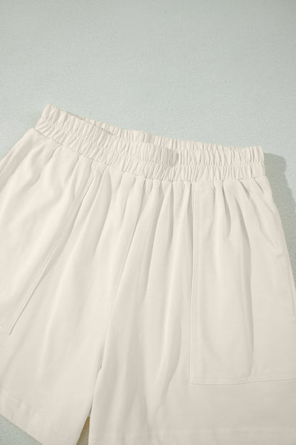 Stitched Detail Loose Tank & Shorts Set