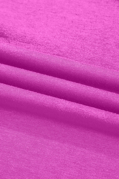 Solid Contrast Trim V-Neck Sleeveless Mini Dress