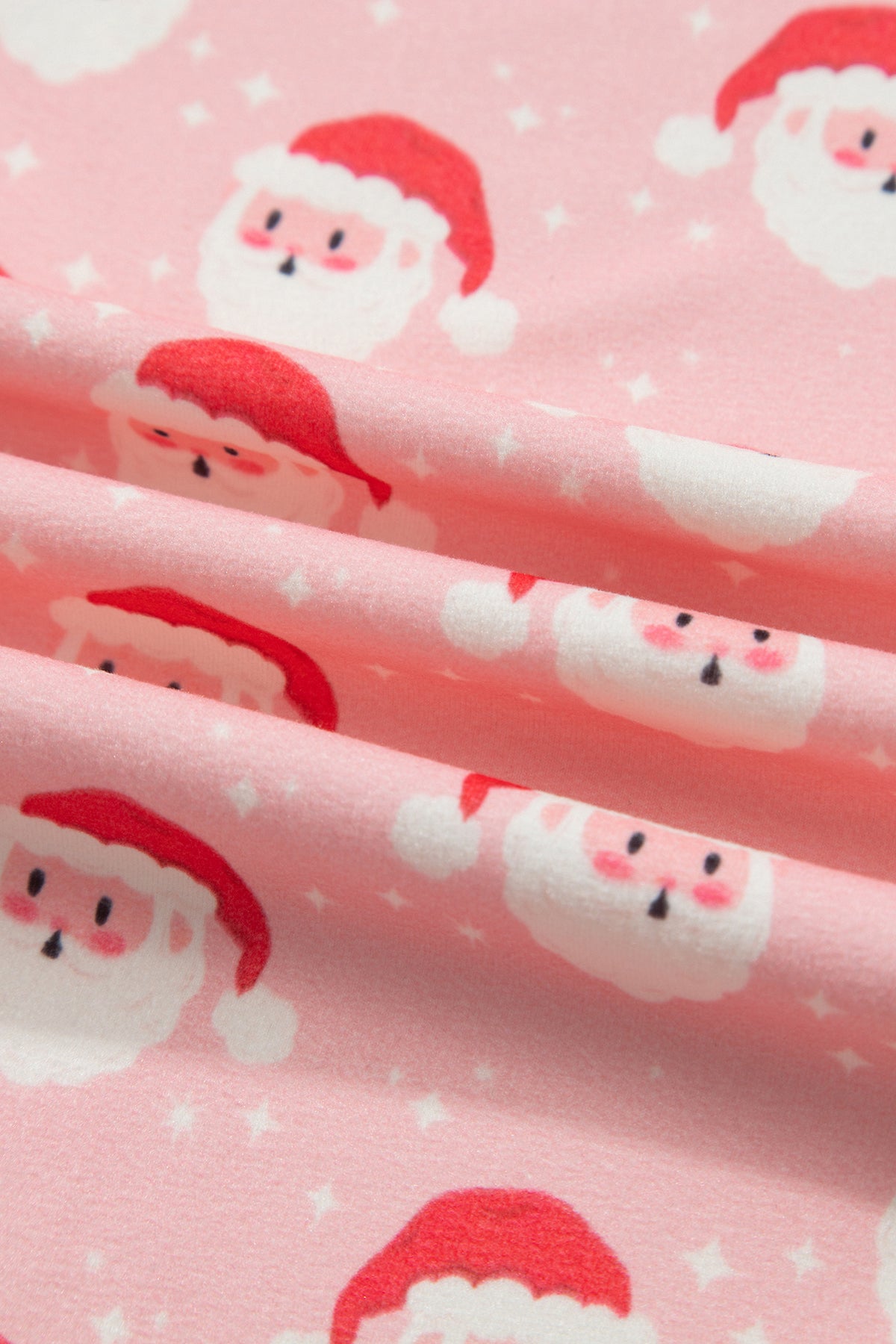Christmas Santa Frilled Buttoned Top & Pants Set