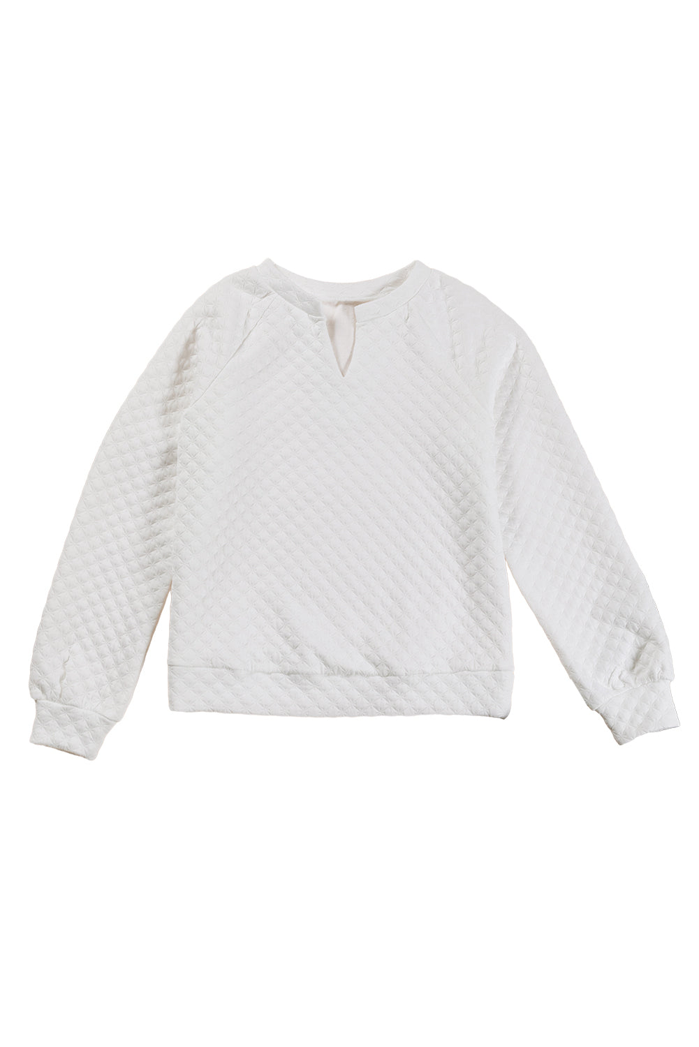 Quilted Raglan Long Sleeve Top