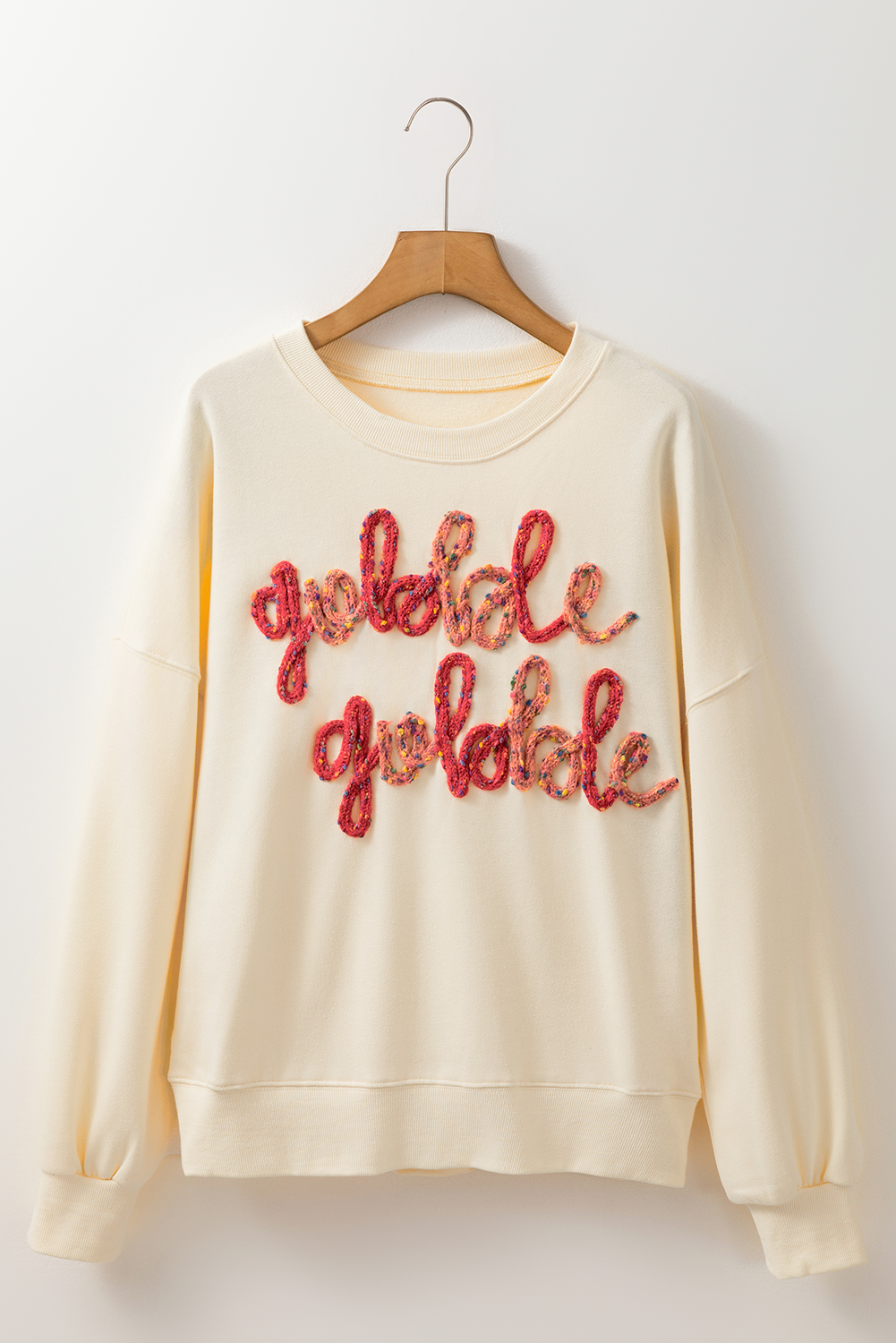 Gobble Gobble Embroidered Crewneck Sweatshirt