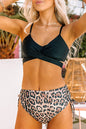 Leopard Tie Back Bikini Swimsuit