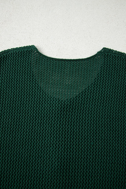 Plus Size Solid Button Front Sweater Cardigan