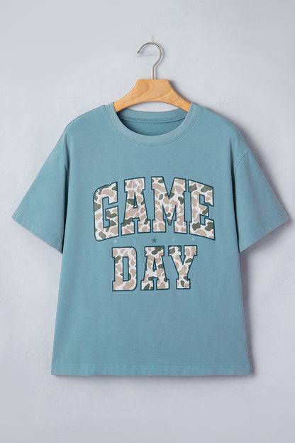 Camo Game Day Short Sleeve Graphic T-Shirt