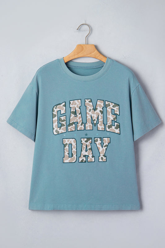 Camo Game Day Short Sleeve Graphic T-Shirt