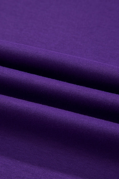 Reversible Contrast Stitching Mock Neck T-Shirt