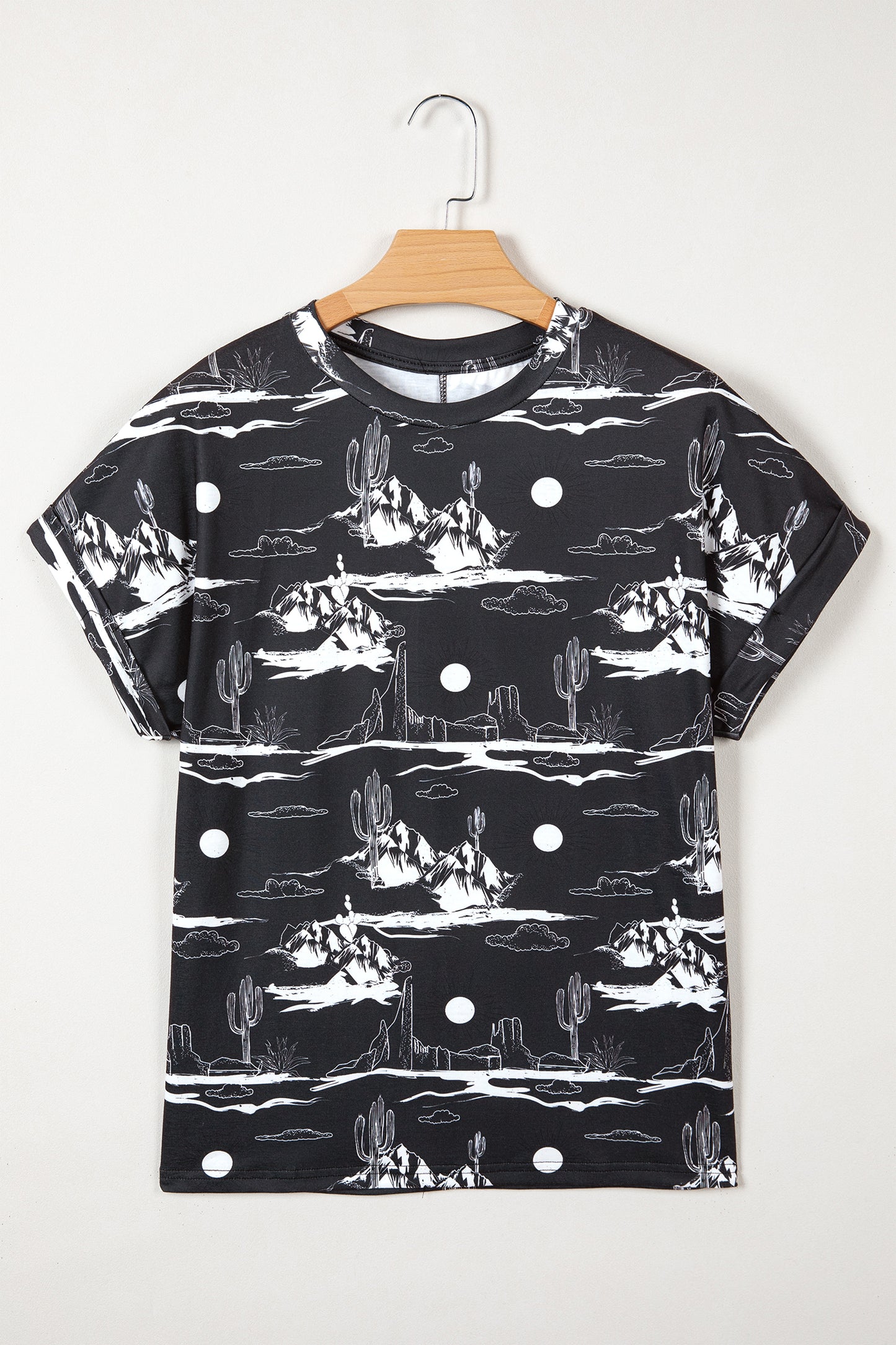 Western Desert Short Sleeve Knit Top