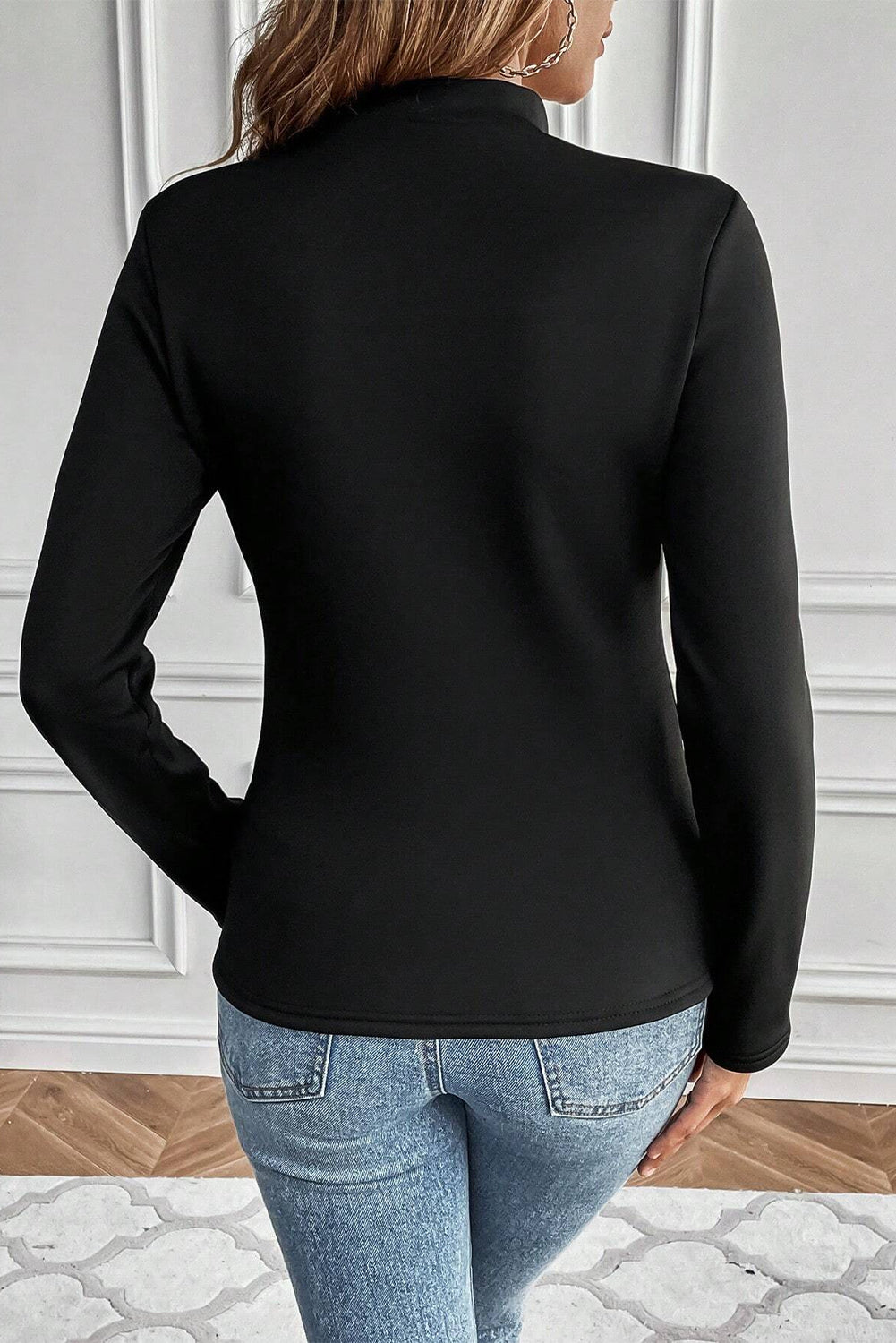 Solid Thermal Lined Long Sleeve Tee