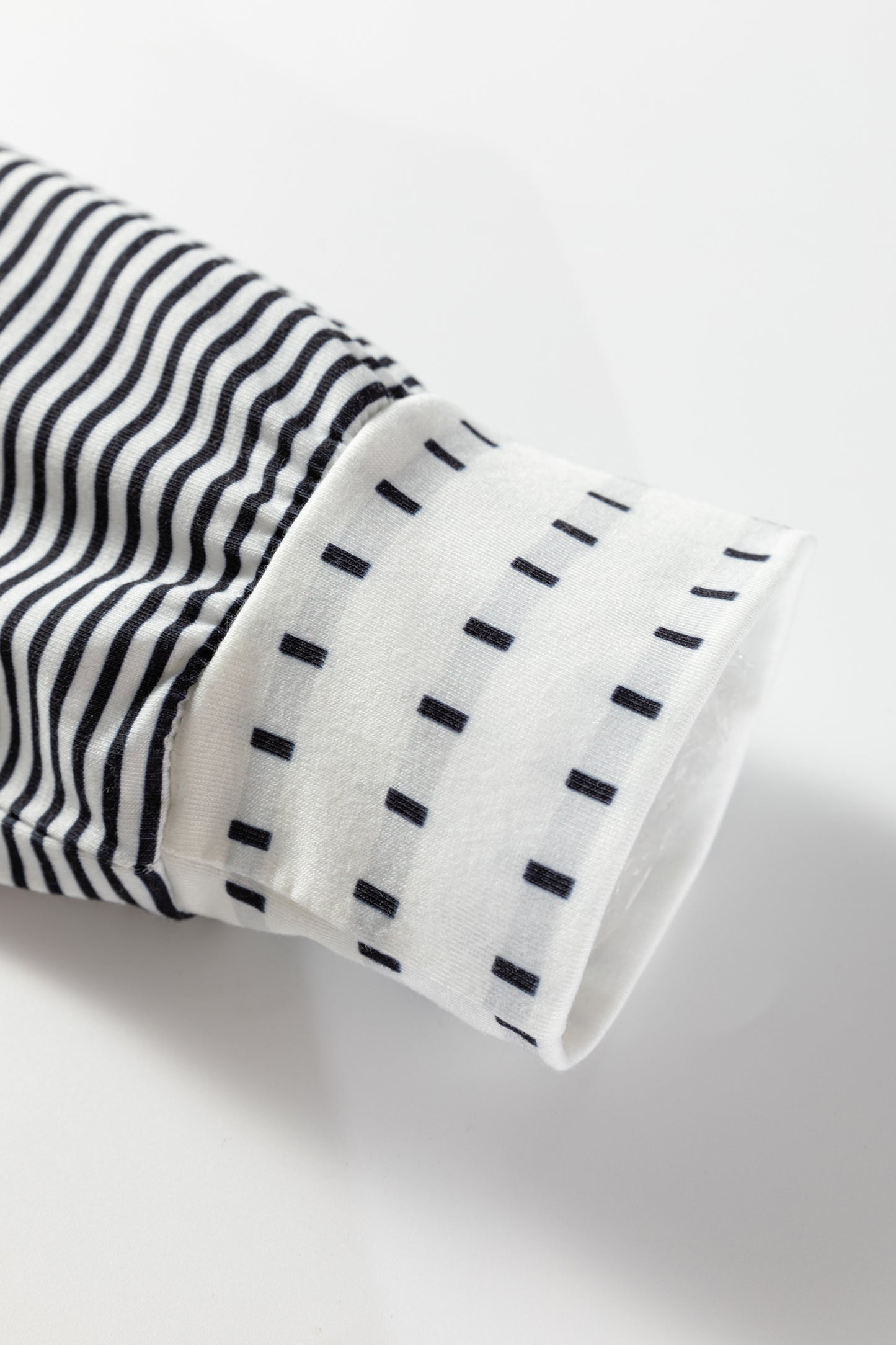 Stripe Raglan Patchwork Long Sleeve Top