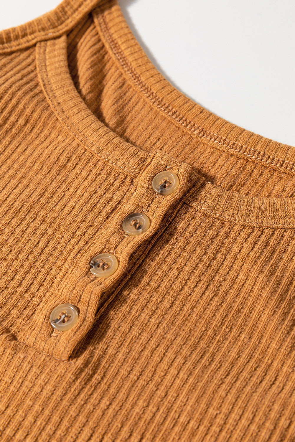 Ribbed Tie Knot Spaghetti Strap Buttoned Tank