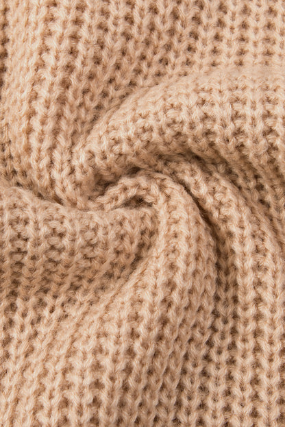 Colorblock Patchwork Round Neck Sweater