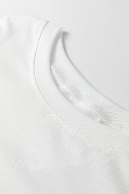 Leopard Bow Embroidered Short Sleeve T-Shirt