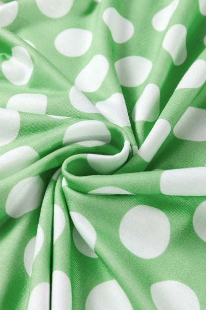 Polka Dot Contrast Trim Loose Tank Top