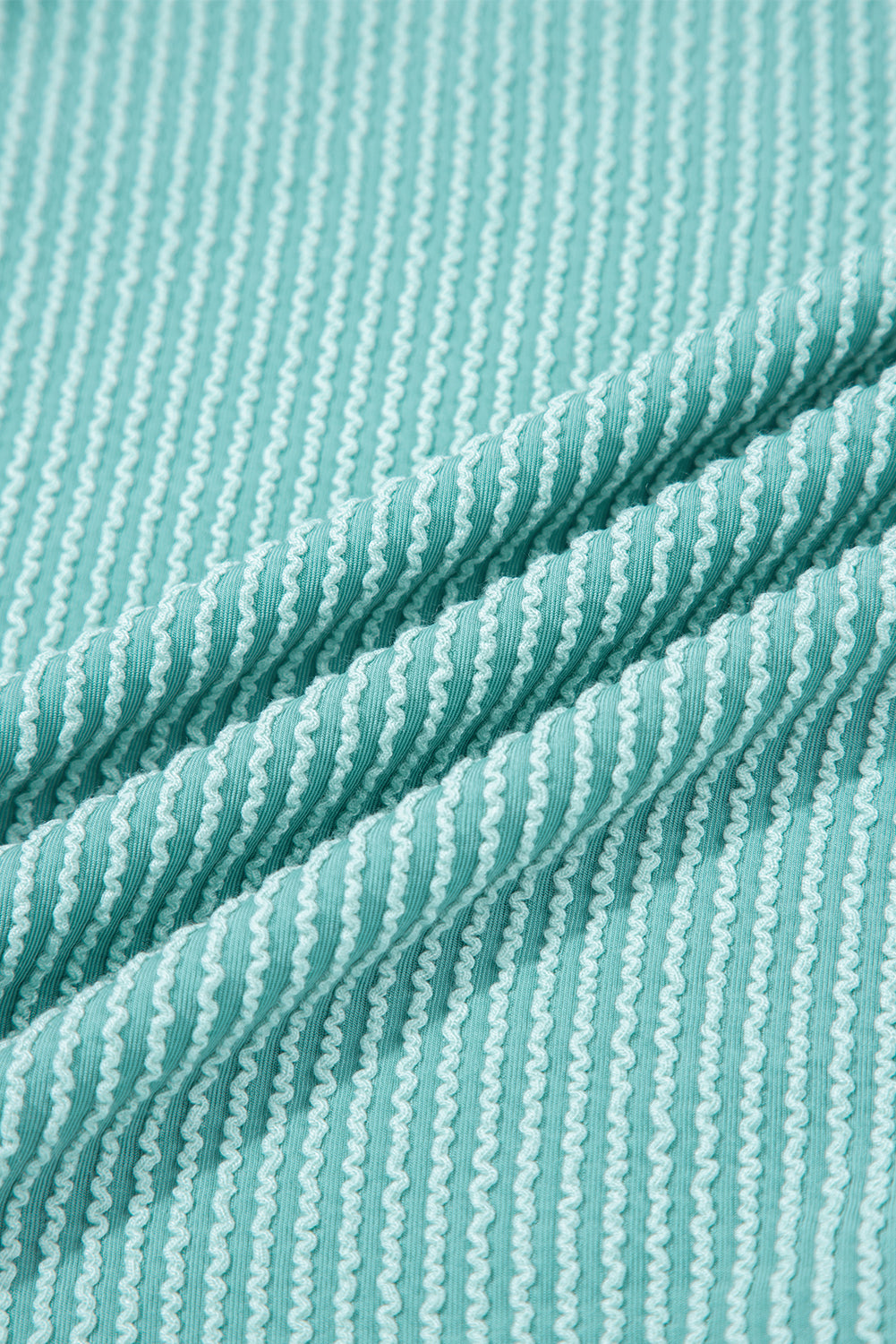 Colorblock Corded Knit Long Sleeve Henley Top