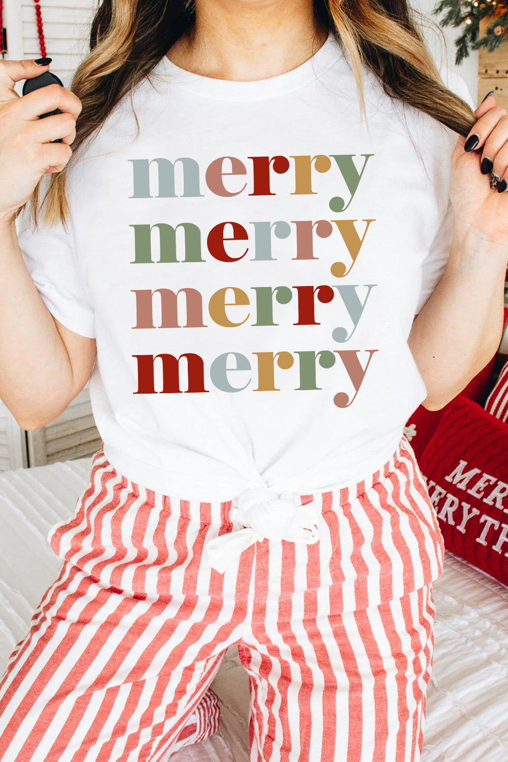 Merry Short Sleeve Christmas T-Shirt