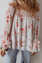 Floral Ruffle Off Shoulder Blouse