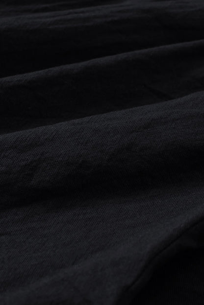 Solid Paperbag Waist Straight Leg Cropped Pants