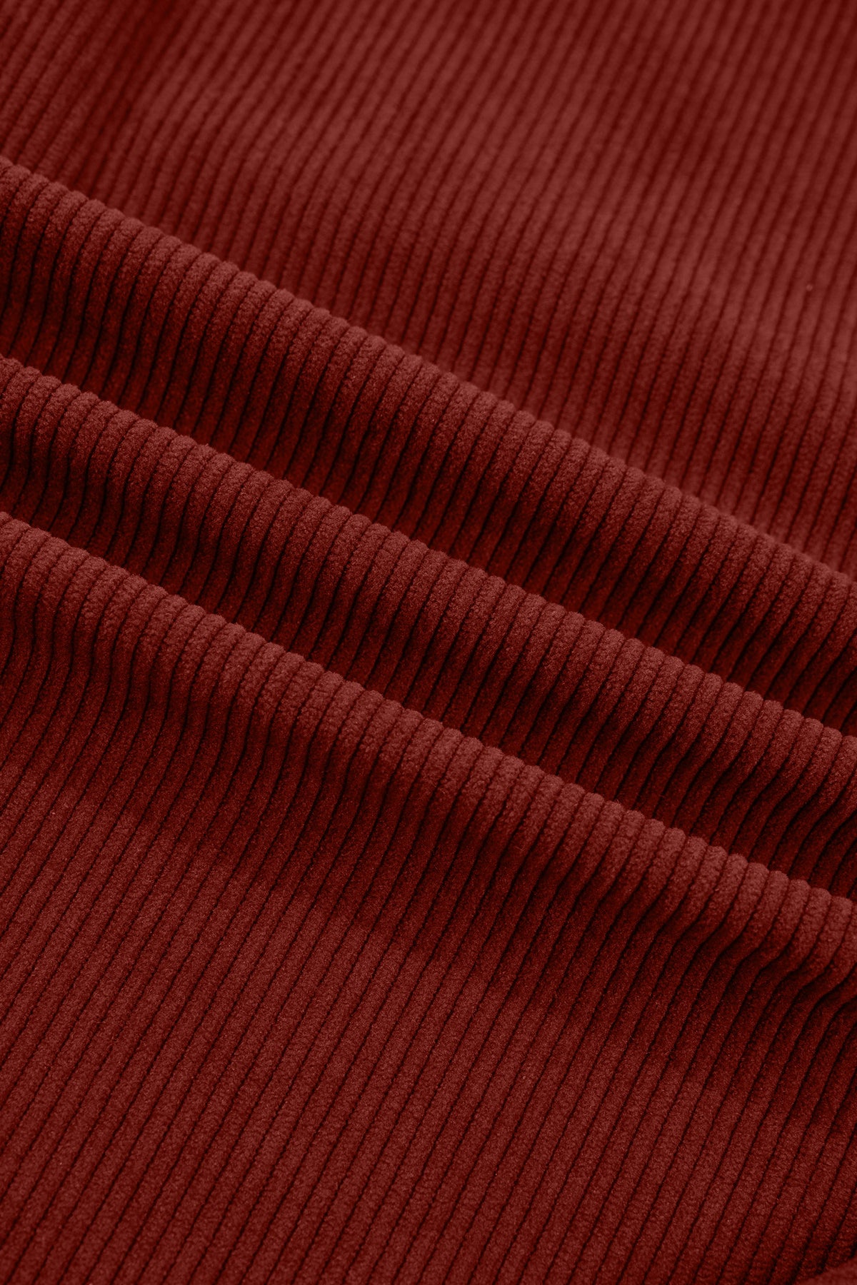 Solid Corduroy Long Sleeve Buttoned Shirt