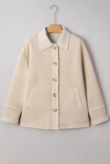 Western Suede Sherpa Lined Jacket