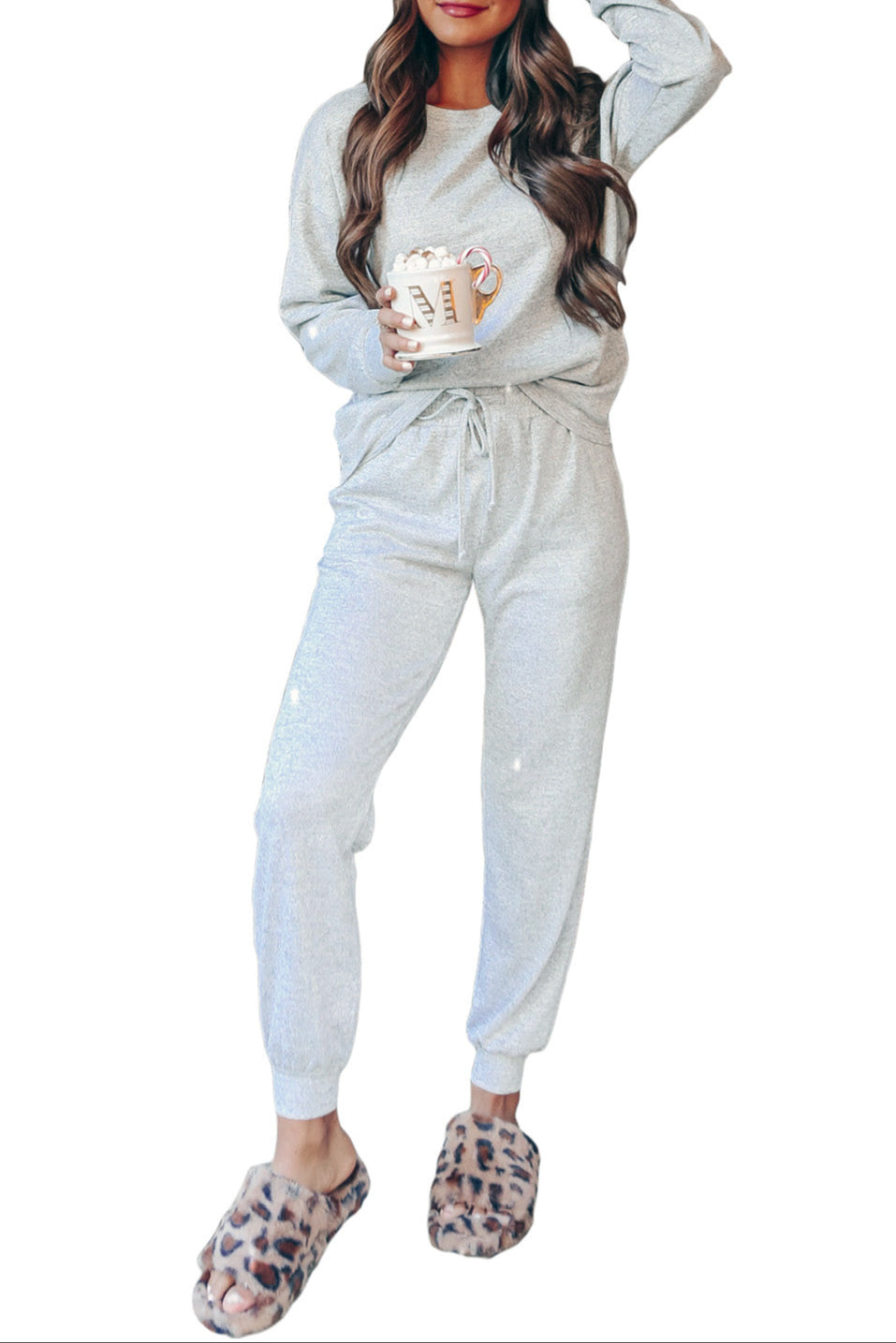 Pullover and Drawstring Pants Set