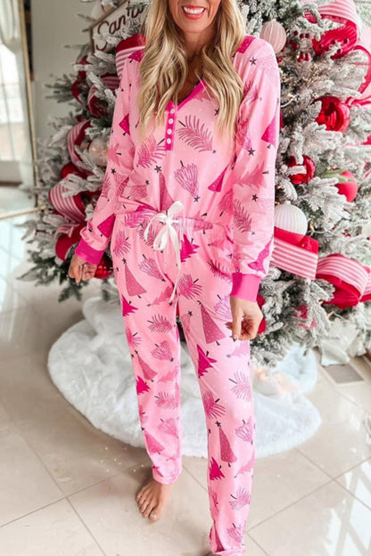 Christmas Tree Pullover and Pants Lounge Set