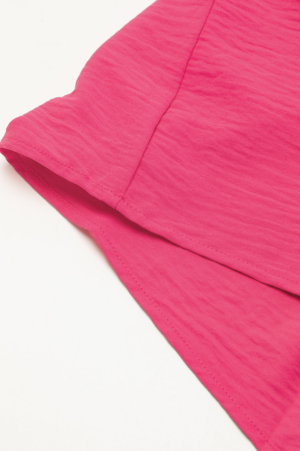 Solid Half Buttoned Collar Loose Romper