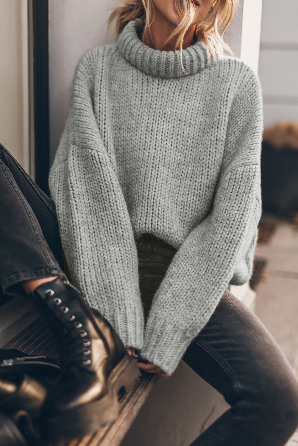 Long Sleeve Turtleneck Sweater