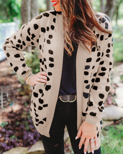 NEW! Leopard Spots Knit Cardigan