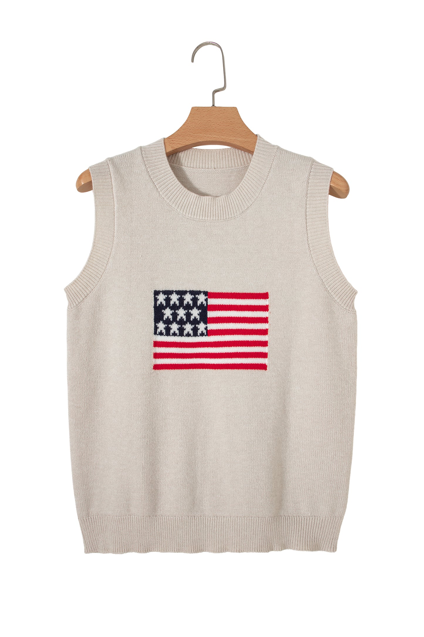 Americana USA Flag Sleeveless Knit Sweater