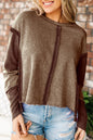 Reserve Seamed Raw Edge Sweatshirt