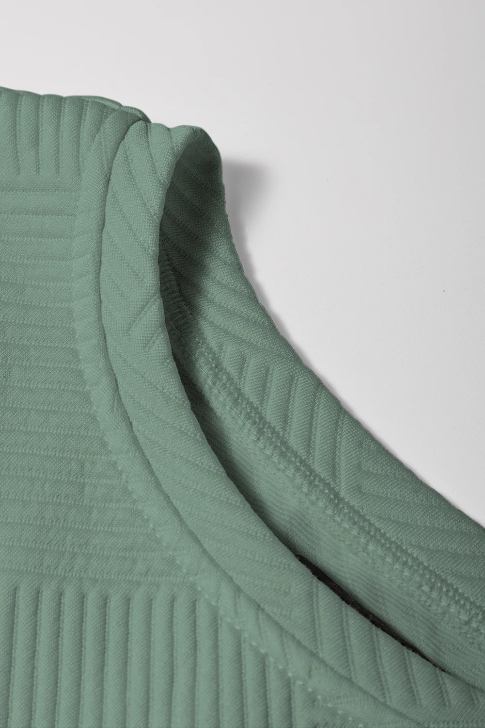 Textured Short Sleeve Top & Drawstring Shorts Set