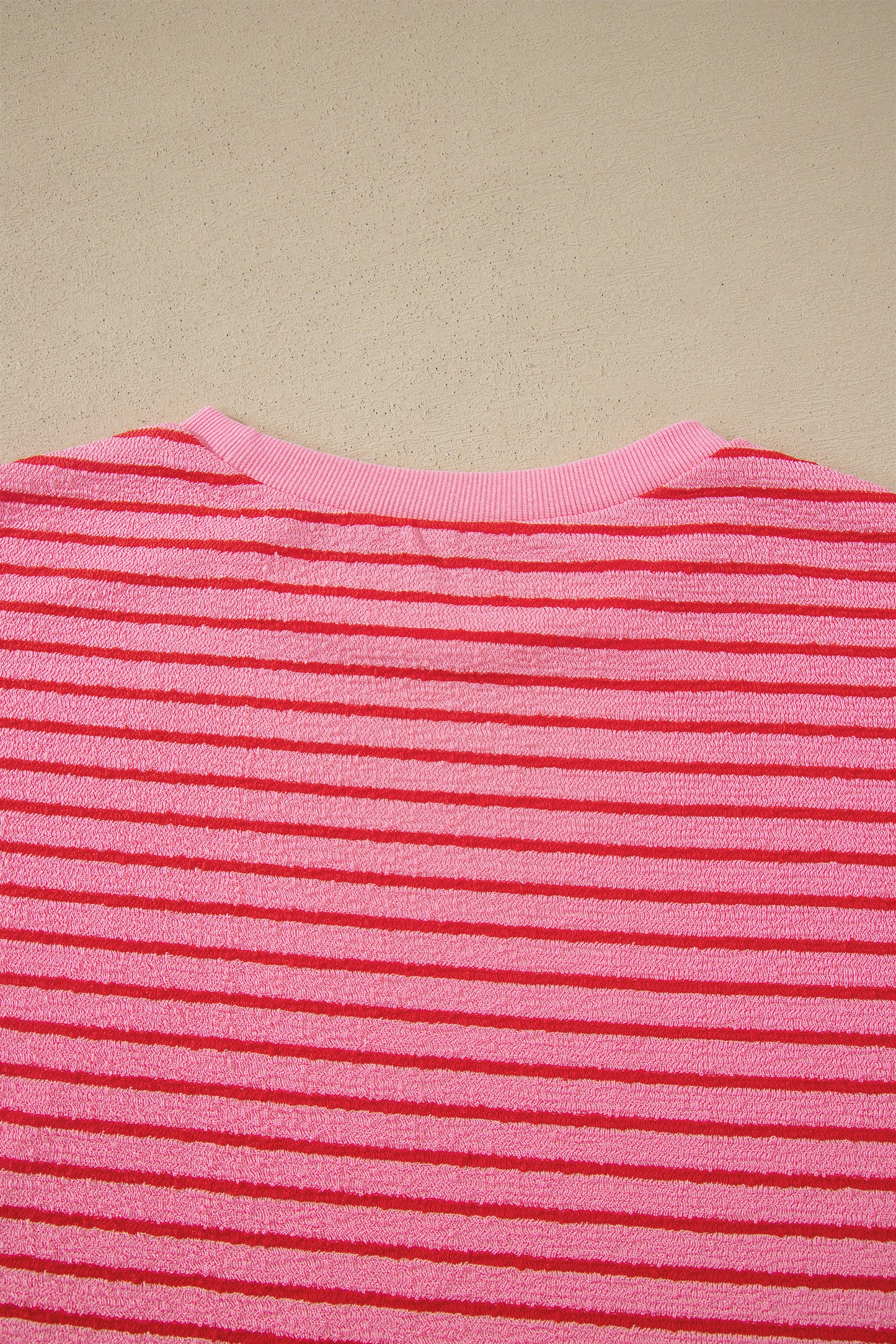 Stripe Side Split Tee & Drawstring Shorts Set