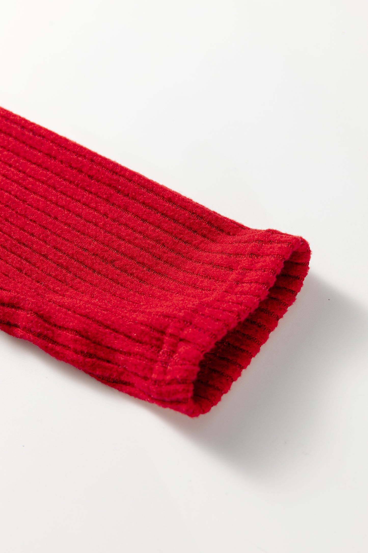 Ribbed Knit Long Sleeve Top and Leggings Set