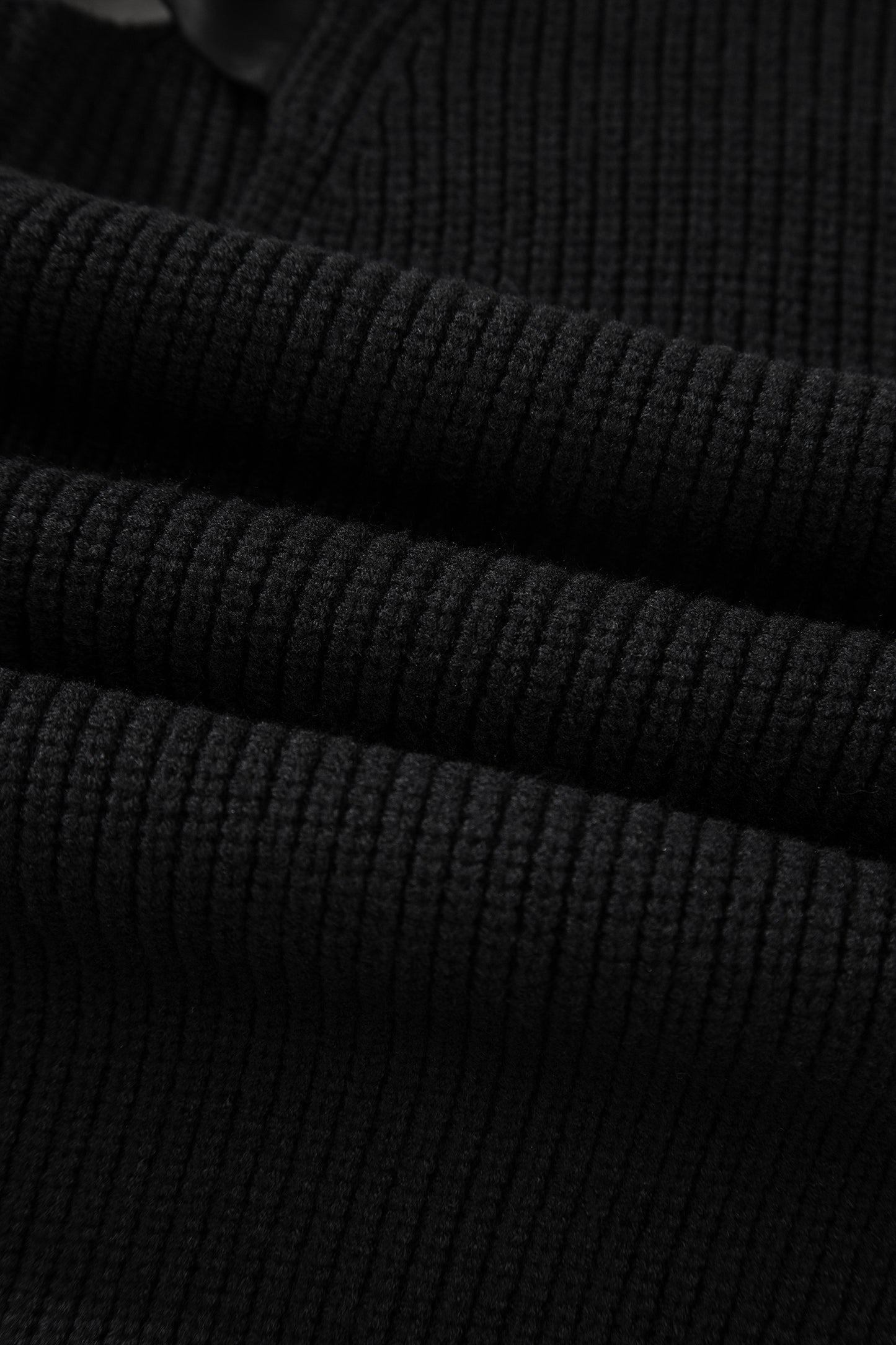 Ribbon Knot Backless Drop Shoulder Ribbed Sweater