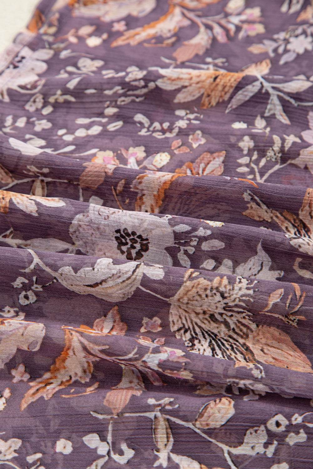 Boho Floral 3/4 Sleeve Babydoll Blouse