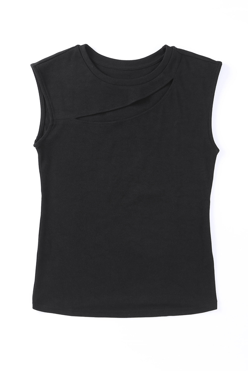 Cut Out Cap Sleeve T-Shirt