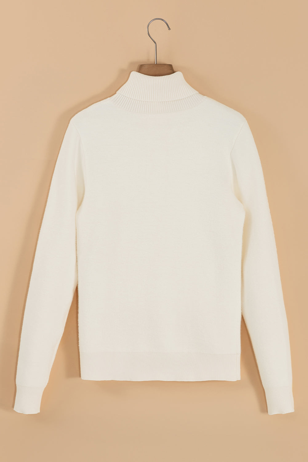 Fleece Lined Knit Turtleneck Sweater