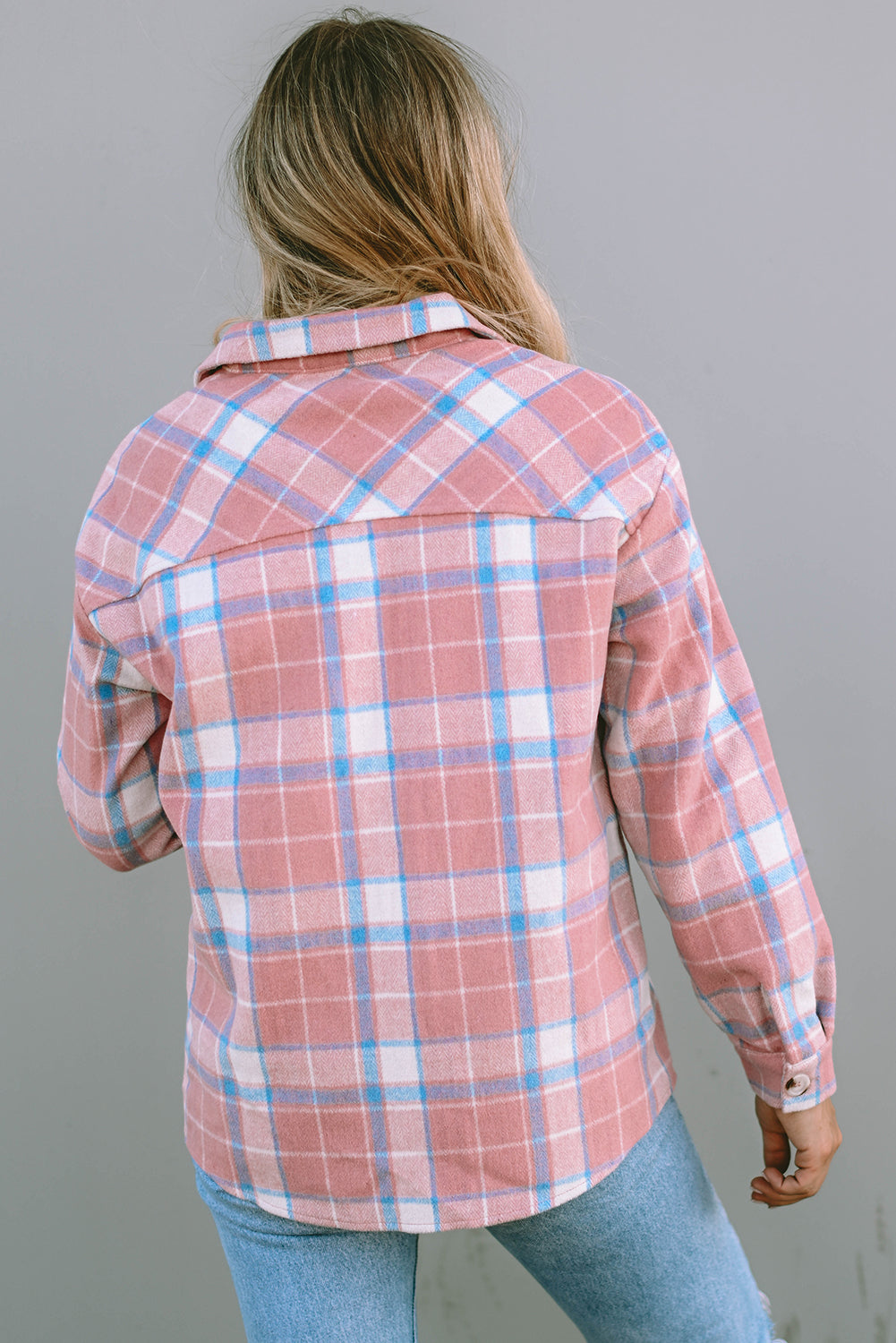 Plaid Flannel Flap Pocket Shacket