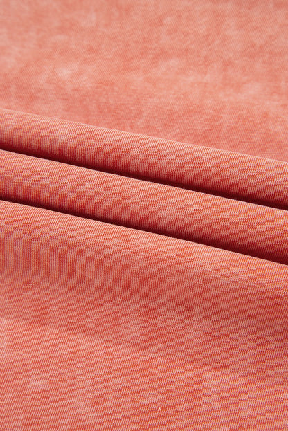 Mineral Wash Pocketed T-shirt Maxi Dress