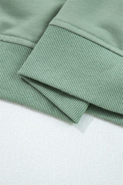 Flower Patchwork Raw Edge Drop Shoulder Top