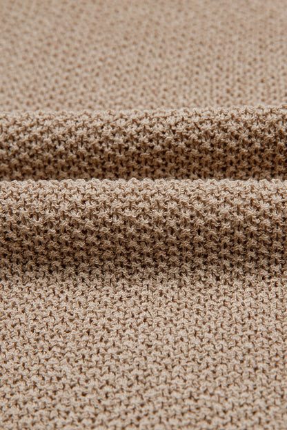 Colorblock Knit V-Neck Sweater