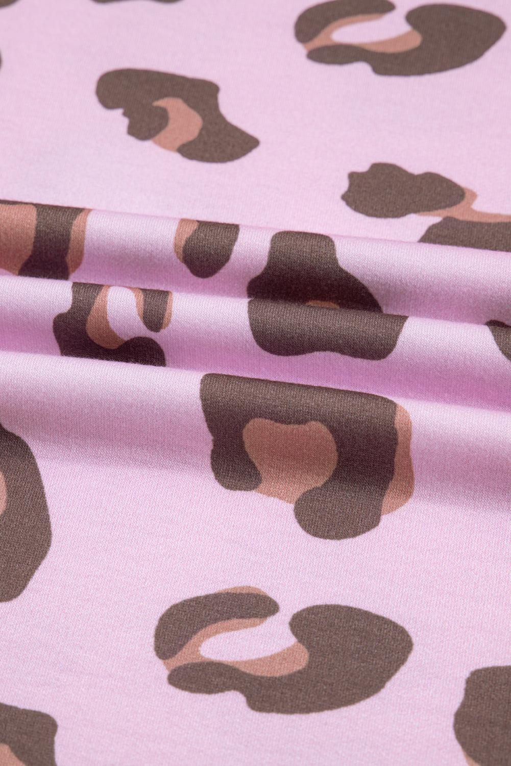 Leopard Drawstring High Waist Pocketed Pants