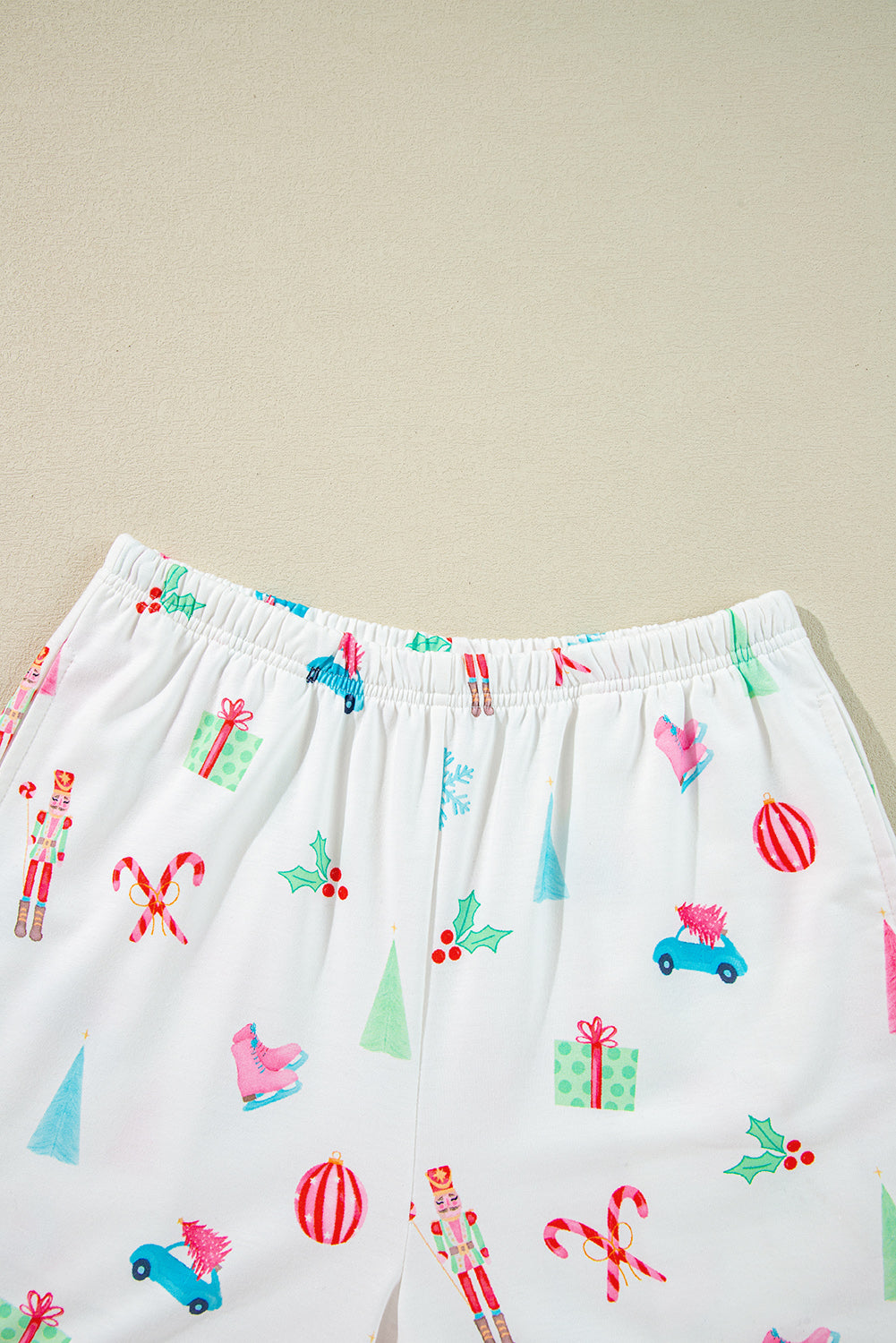 Christmas Short Sleeve Shirt and Shorts Pajama Set