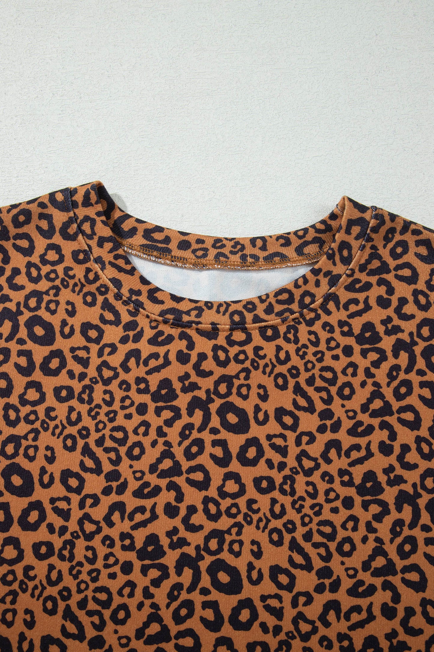 Leopard Long Sleeve Top & Drawstring Pants Set