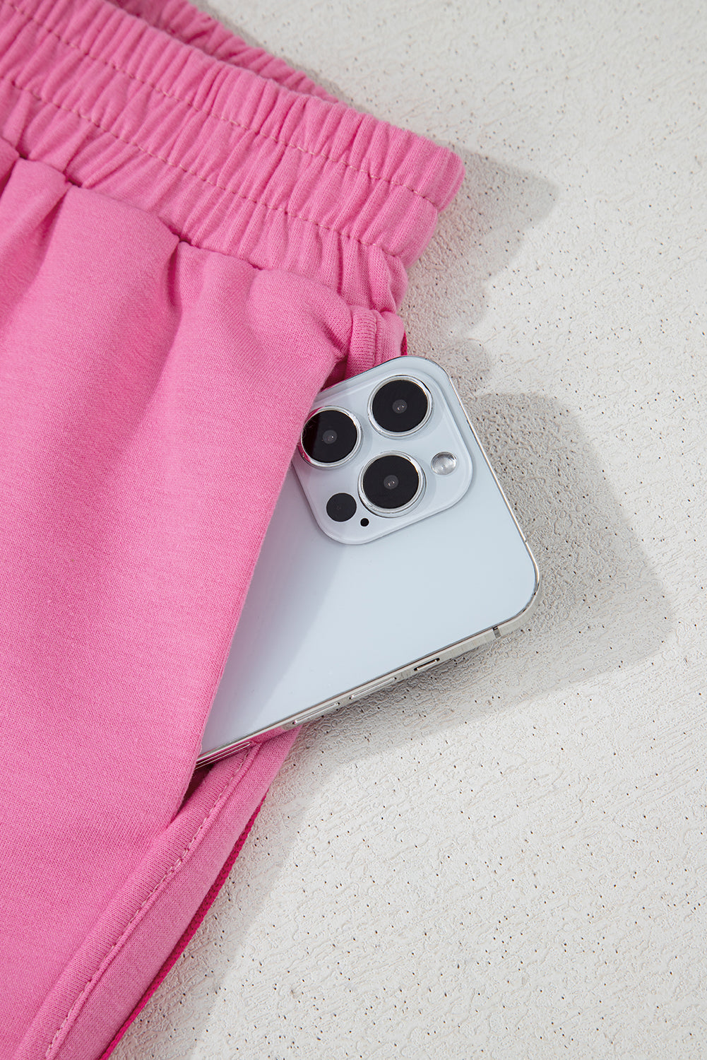 Stripe Colorblock High Waist Shorts