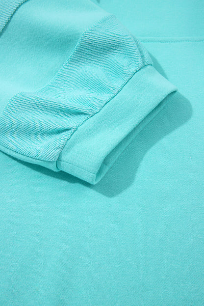 Bow Collared 3/4 Sleeve Side Pocket Mini Dress