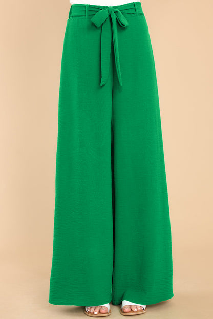 Tie Front Wide Leg Pants