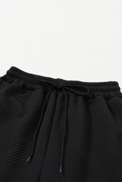 Textured Top and Pants Set