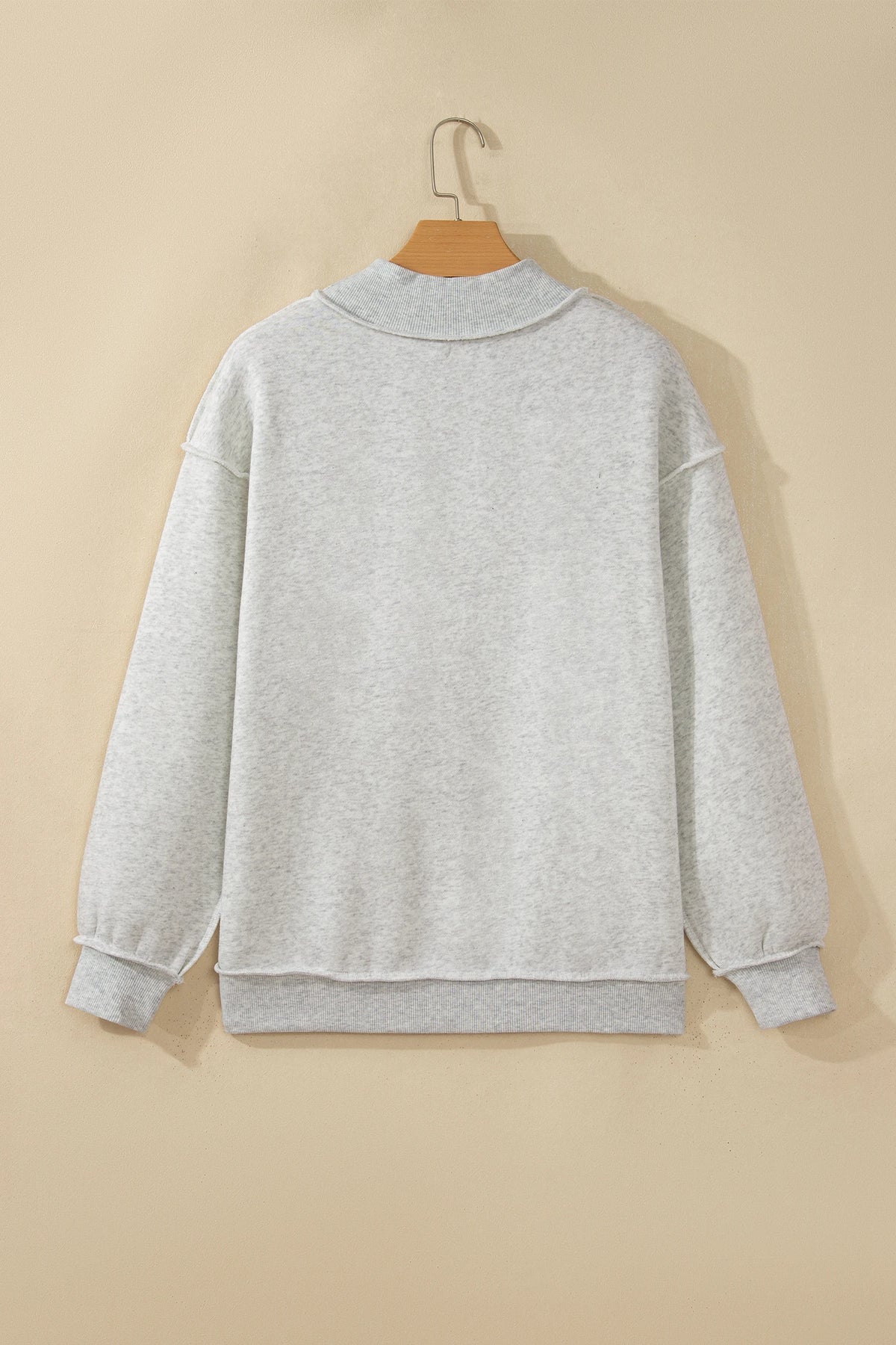 Saved By Grace Embroidered Graphic Mock Neck Sweatshirt