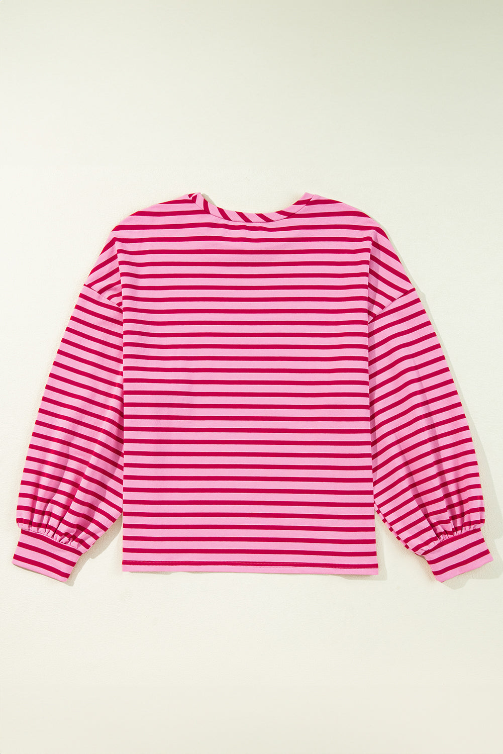 Stripe Crewneck Drop Shoulder Sweatshirt